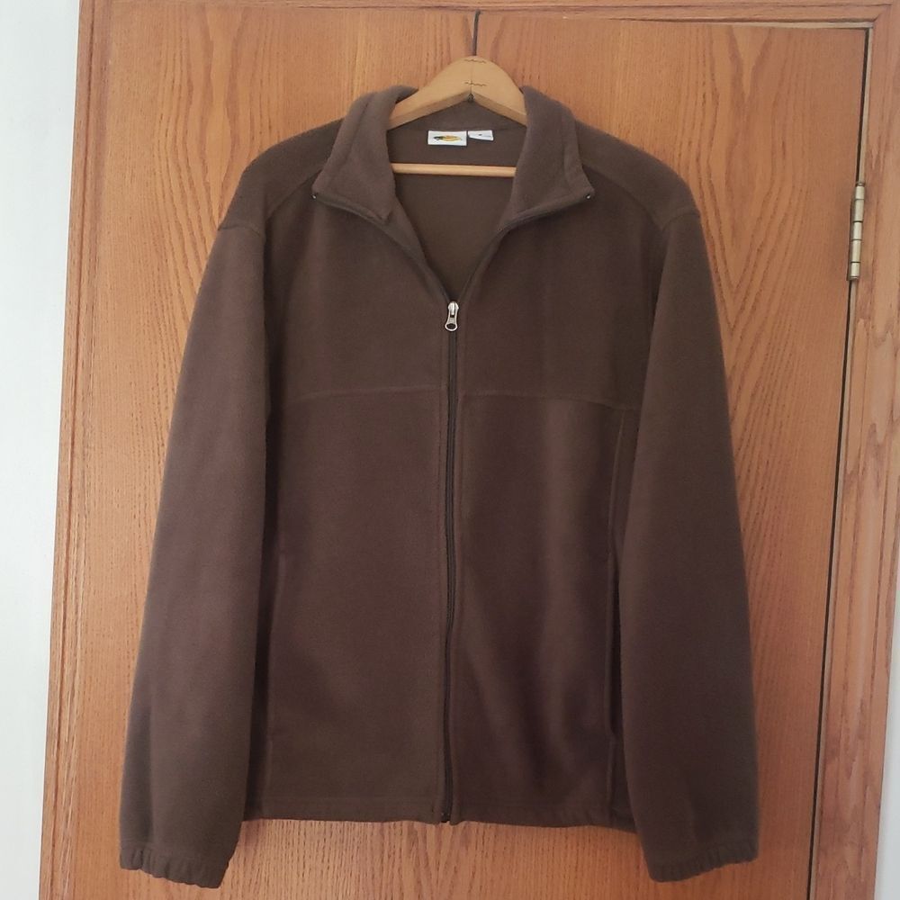 Bass Pro Shops Grayish Brown Fleece Pullover Jacket Sz M